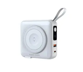 Powerbank i ładowarka podróżna Mobile Origin w kolorze białym / Lightning / Cable USB-C / MagSafe / AW / kompatybilna z iPhone'em