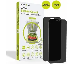 Osłona ekranu Mobile Origin z aplikatorem do Apple iPhone 17 Pro Max / 2 sztuki / szkło przyciemniające