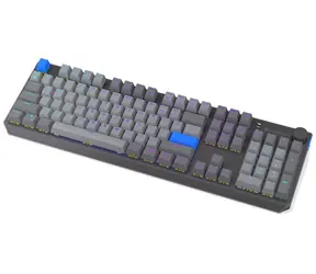Klawiatura gamingowa Endorfy Thock V2 Wireless US Grey / Bezprzewodowa / Endorfy Yellow / BT&2.4GHz / Układ US / 104 klawisze