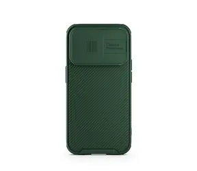 Spello Durable etui magnetyczne Trwałe etui magnetyczne z przesuwaną ochroną obiektywu do Apple iPhone 15 Pro, zielone