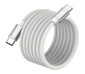 YENKEE YCU MAGNETIC 02 Kabel USB-C (M) - USB-C (M) 1,5 m biały / 100 W / 480 Mb/s