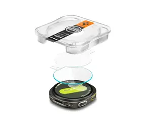 Szkło ochronne Spigen Glass tR EZ Fit do Galaxy Watch 8 (44 mm) przezroczyste / 2 szt.