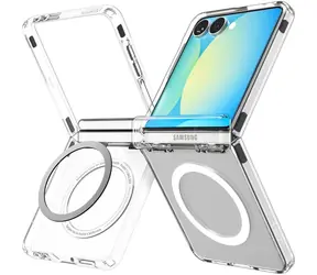 Etui Spigen Ultra Hybrid Pro MagSafe do Samsung Galaxy Z Flip 7 przezroczyste/białe