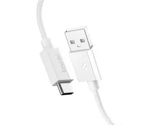 Kabel Spigen ACA08715 Essential USB-A do USB-C 60 W 1 m biały / USB 2.0