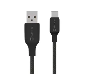 Cable nici Tactical Stitch USB-A/USB-C 0,3 m czarny