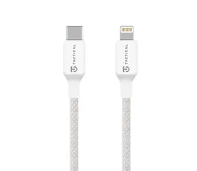 Cable nici Tactical USB-C/Lightning 0,3 m biały