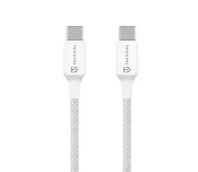 Cable nici Tactical USB-C/USB-C 2m biały