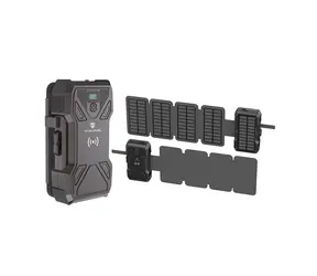 Powerbank solarny Viking TYR III do użytku na zewnątrz, czarny / 30000 mAh / 2x USB-A + 1x USB-C + ładowanie bezprzewodowe / IP54