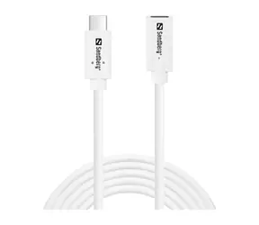 Sandberg USB-C do USB-C 2m biały / kabel przedłużający / 100W