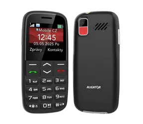 Aligator A770 Senior czarny + ładowarka biurkowa