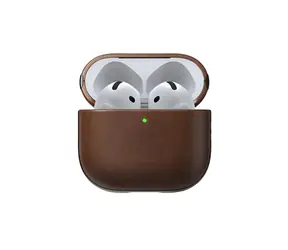 Etui skórzane Nomad Modern do Apple Airpods 4 brązowe