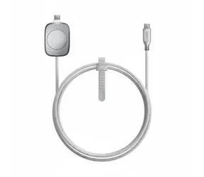Uniwersalny kabel ładujący Nomad do Apple Watch 1,5 m biały / USB-C