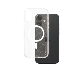 Etui PanzerGlass CARE do Apple iPhone 16 PLUS Star Lit brokatowe/białe MagSafe 