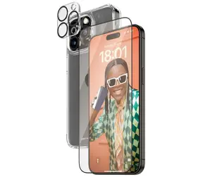 Zestaw PanzerGlass 3w1 Apple iPhone 15 Pro Max (szkło PG + HardCase D3O + Aparat)