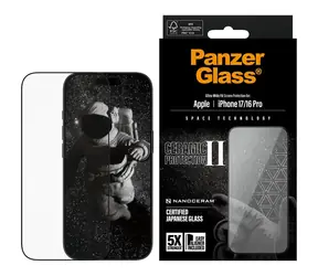 PanzerGlass Ceramic II Apple iPhone 17/16 Pro z ramką montażową