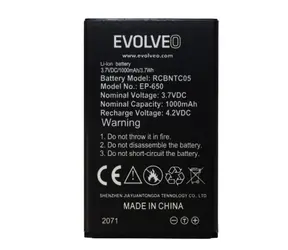 Oryginalna bateria Evolveo do EasyPhone XG EP-650 / 1000 mAh