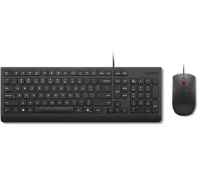 Lenovo Essential Wired Combo czarny / Zestaw klawiatury i myszy / USB-A / CZ
