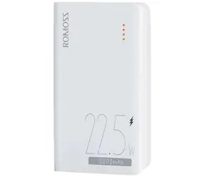 Romoss SENSE4SF 10000 mAh biały / Powerbank / 22,5 W / 2x USB-A + 1x USB-C + Lightning + microUSB  