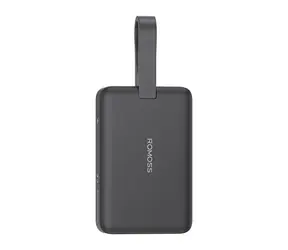 Romoss WMS10 10000mAh czarny / Power bank / 30W / USB-C + Lightning + kabel