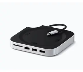 Podstawka i hub Satechi Mac Mini M4 z obudową SSD w kolorze białym / USB-C / 3xUSB-A / do dysku SSD M.2