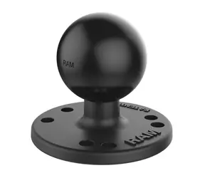 Okrągły adapter RAM Mounts RAM-202U z otworami AMPS i trzpieniem kulowym 1,5"