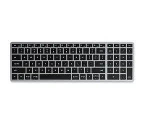 Klawiatura Satechi Slim X2 szara / klawiatura bezprzewodowa / Bluetooth / USB-C / podświetlana