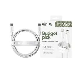 Cable USB-C do USB-C PanzerGlass 60 W USB 2.0 1,2 m biały