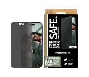 Screen Protector PanzerGlass SAFE Privacy na iPhone'a 16 Pro / Ultra-Wide Fit