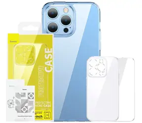 Baseus ARCJ010102 SuperCeramic transparentne Apple iPhone 14 PLUS przezroczyste / + szkło hartowane