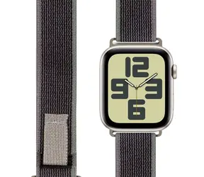 Pasek tekstylny Obal:Me do zegarka Apple Watch 42-49 mm ML, szaro-zielony