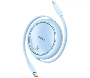 Baseus P10364501311-00 Free2Pull 1m niebieski / USB-C (M) - Lightning (M) / 20W