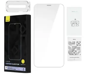 Szkło hartowane Baseus 0,4 mm do iPhone 12 Pro MAX + zestaw czyszczący