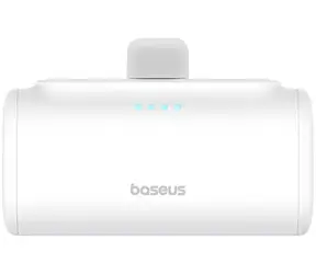 Baseus Compact 5000mAh 20W biały / Powerbank / 1x USB-C (M) + 1x USB-C (F)