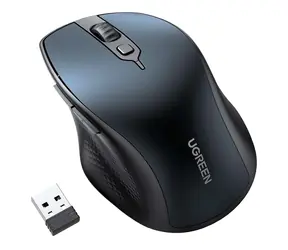 Ugreen MU101 Mysz bezprzewodowa niebieska / bezprzewodowa mysz ergonomiczna / 2.4G / Bluetooth
