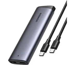 Ugreen CM767 zewnętrzna obudowa do dysków SSD M.2 NVMe szara / USB-C / USB-C