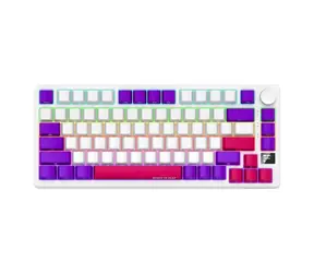 LORGAR KBP7075W (CZ&SK) white / wireless gaming keyboard 75% / CZ&SK / 2.4GHz / BT 5.0 / RGB