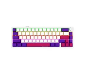 Klawiatura gamingowa bezprzewodowa LORGAR KBP70MW (US) biała / 65% / US / 2,4 GHz / BT 5.0 / RGB