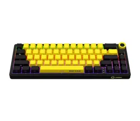 Klawiatura gamingowa bezprzewodowa LORGAR KBP70MW (US) czarno-żółta 65% / US / 2,4 GHz / BT 5.0 / RGB