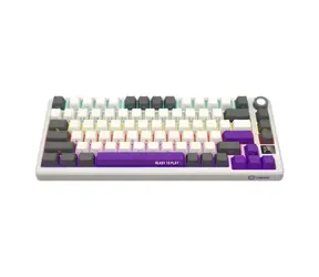 Klawiatura gamingowa bezprzewodowa LORGAR KBP7075W (US) beżowa / 75% / US / 2,4 GHz / BT 5.0 / RGB