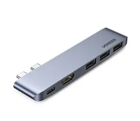 Stacja/replikator Ugreen HUB 5w1 MacBook / HDMI 4K 30 Hz / 3x USB 3.0 do MacBooka Pro / Air