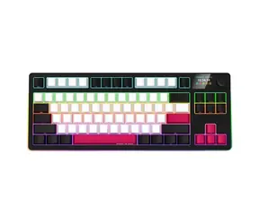 LORGAR KBP70TKLW (CZ&SK) black/red / wireless gaming keyboard 75% / CZ&SK / 2.4GHz / BT 5.0 / RGB