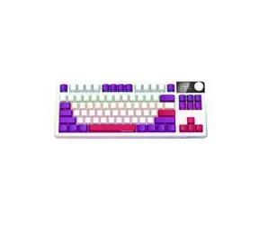 LORGAR KBP70TKLW (US) biała / bezprzewodowa klawiatura gamingowa 75% / US / 2.4GHz / BT 5.0 / RGB