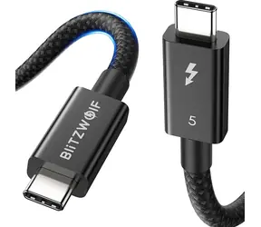 BlitzWolf BW-HDC8 240W cable 1.5 m black / USB-C (M) - USB-C (M)