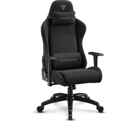 SENSE7 Spellcaster FUKU XL czarny / Fotel gamingowy / Materiał / Regulowany / Kółka / Nośność 160 kg 