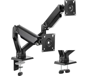 Uchwyt biurkowy SENSE7 HANG DOUBLE do 2 monitorów 17"-32" / nośność 2 x 9 kg / VESA