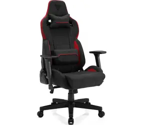 SENSE7 Sentinel czarno-czerwony / Fotel gamingowy / Skóra ekologiczna / regulowany / kółka / nośność 150 kg 