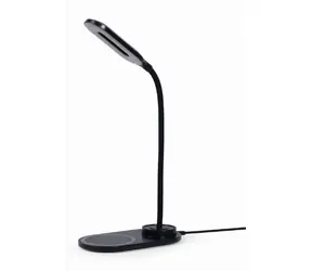 Ładowarka bezprzewodowa QI Gembird / Lampa LED / 10W / czarna