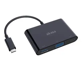 Akasa AK-CBCA02-15BK Konwerter typu C na VGA z Port USB 3.0 typu A