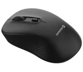 Mysz bezprzewodowa biurowa Swissten ERGO1 czarna / optyczna / 1600 dpi / 2,4 GHz / USB