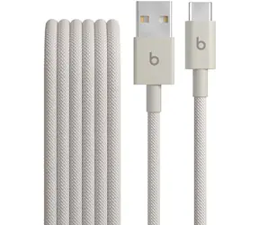 Kabel Beats USB-A (M) - USB-C (M) 1,5 m szary / pleciony